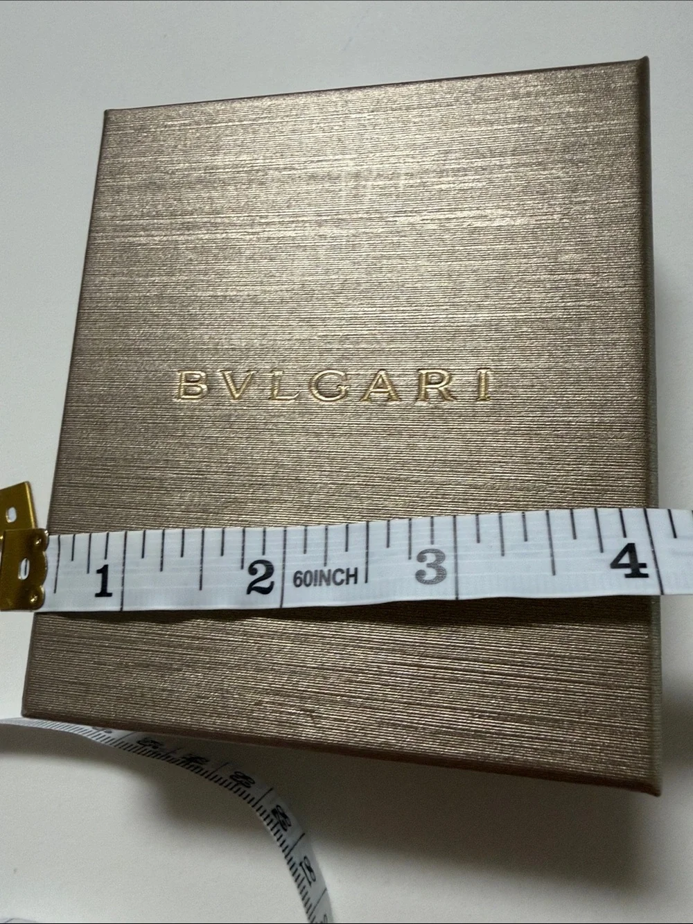BVLGARI Rose Gold Jewelry Box with Ribbon/ save the children card and envelope